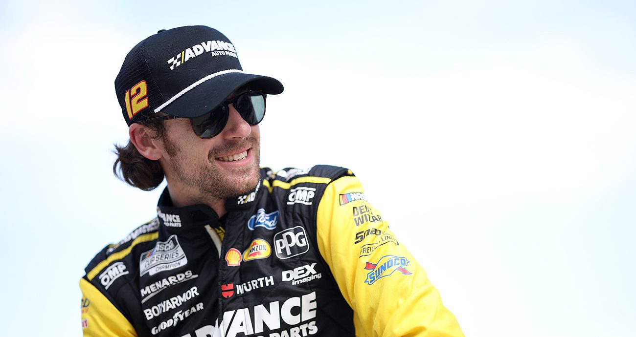 ryan blaney is on the pole for saturday's nascar cup series race at daytona