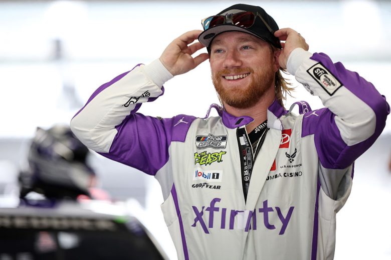 Tyler Reddick smiles.