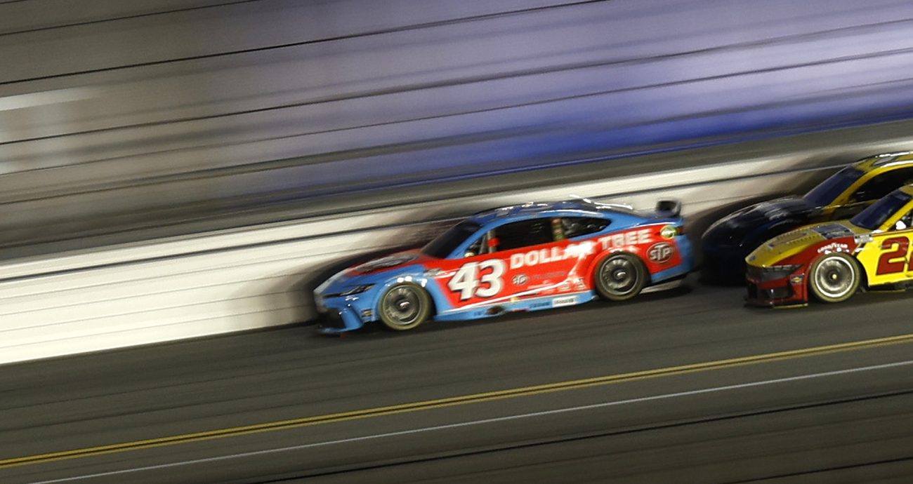 Erik Jones drives at Daytona. 
