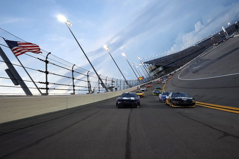 The field before racing at Daytona.
