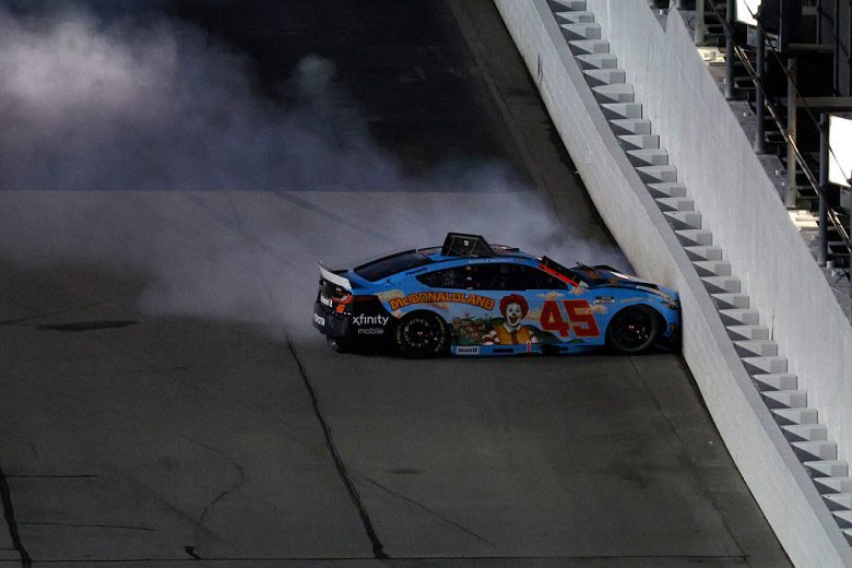 Tyler Reddick crashes at Daytona.
