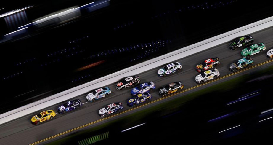 A general view of racing at Daytona.