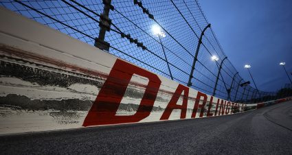 scraped up wall at darlington raceway