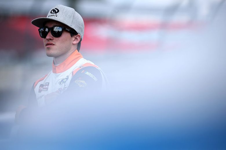 Jake Garcia looks on at Darlington.