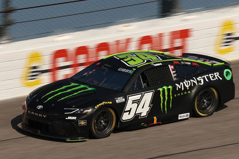 Ty Gibbs drives at Darlington.