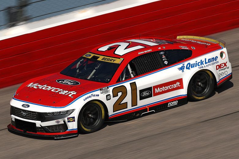 Josh Berry drives at Darlington.