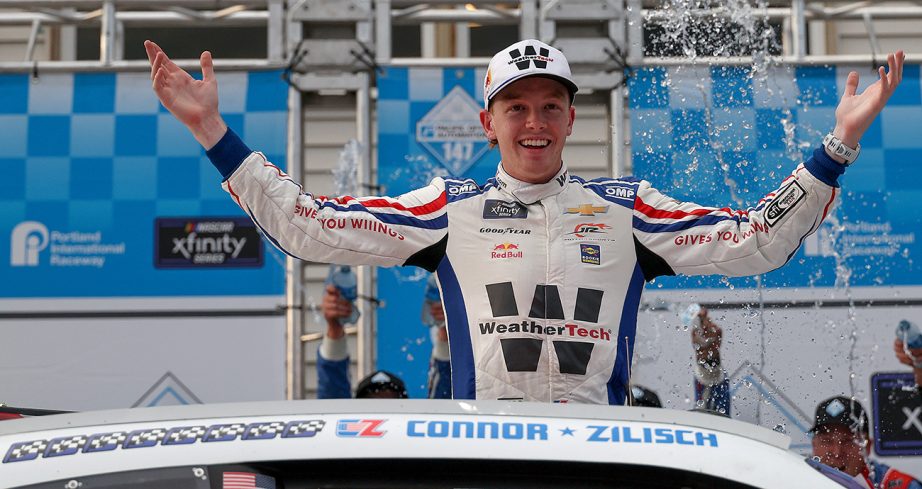 connor zilisch wins the xfinity series race at portland
