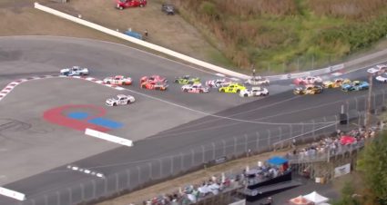Restart chaos: Zilisch goes wide after Sawalich contact, Hill takes lead