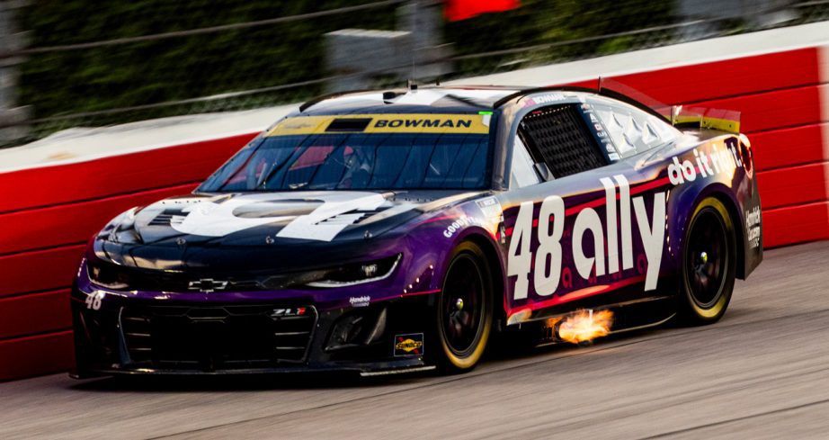 Alex Bowman drives during the Southern 500 at Darlington.