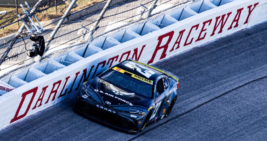 Bubba Wallace drives during the Southern 500 at Darlington.
