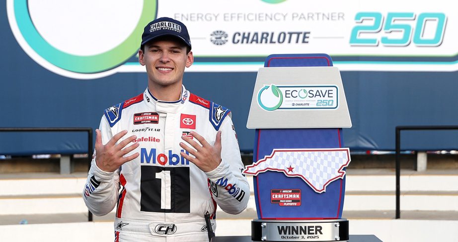 corey heim wins the nascar craftsman truck series race at the charlotte roval