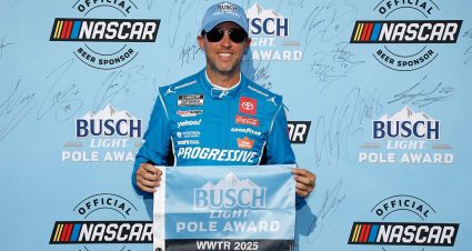 Denny Hamlin powers to second straight Cup Series pole in Gateway qualifying