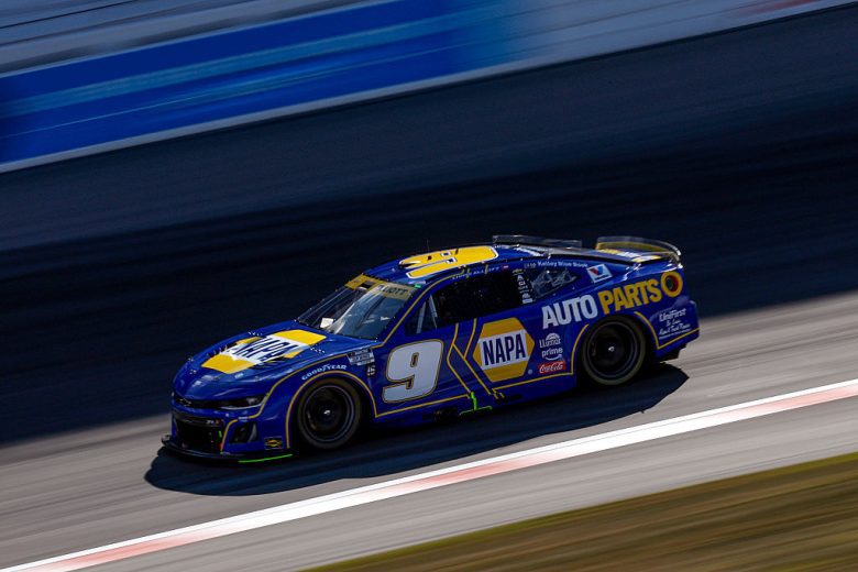 Chase Elliott drives at Gateway.