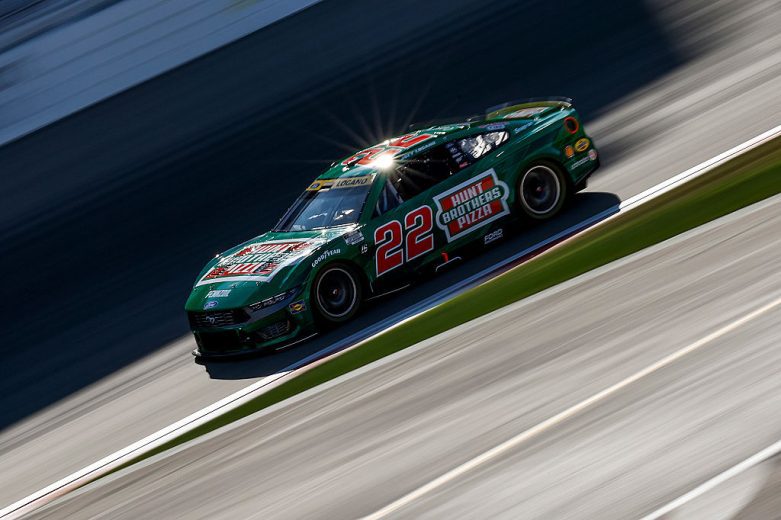Joey Logano drives at Gateway.