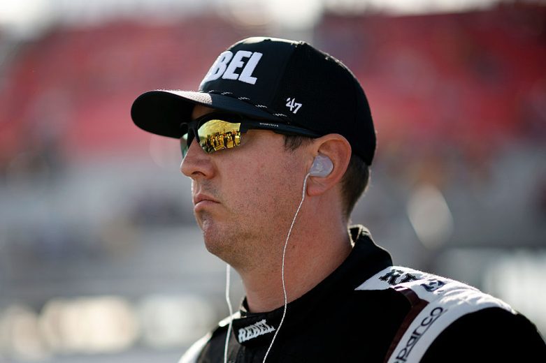 Kyle Busch looks on at Gateway.