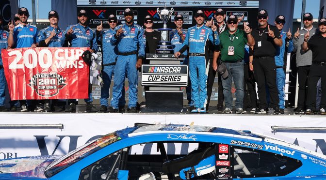 Denny Hamlin earns 200th NASCAR Cup Series win for Toyota