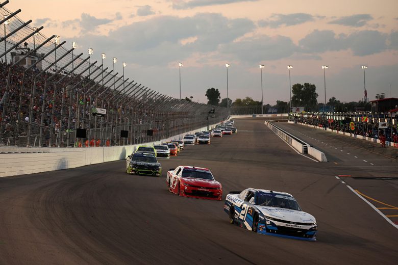 A general view of racing at Gateway.