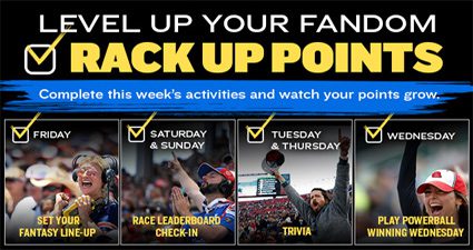 NASCAR Fan Rewards Small Right Promo - Level Up Your Fandom