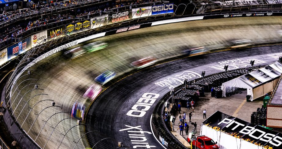 View of cars driving at Bristol.