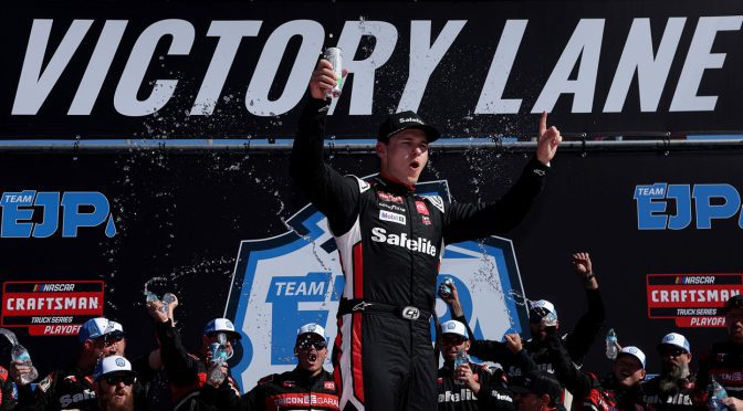 Heim holds off Smith for Truck Series win at New Hampshire; Round of 8 field set