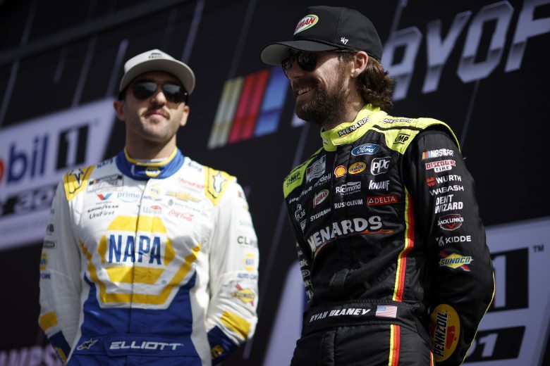 blaney and elliott at driver intros