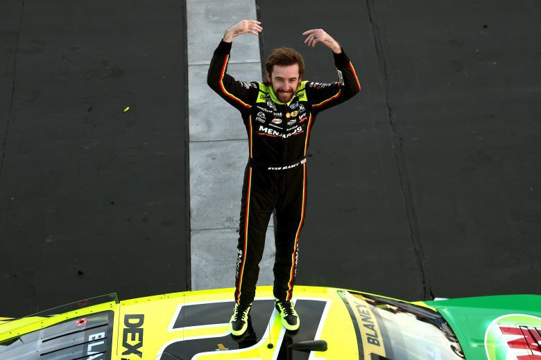 blaney celebrates
