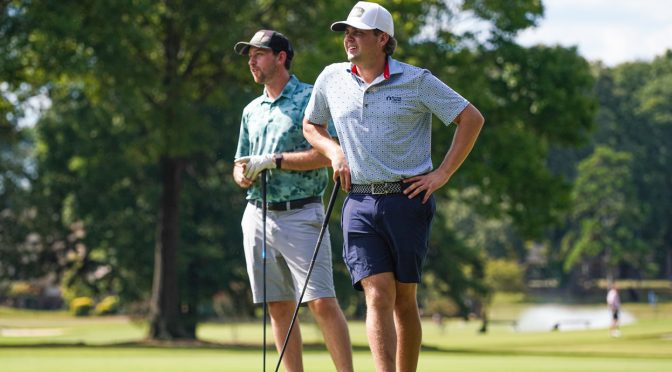 Suited to a tee: Playing a round with Briscoe, Gragson highlights golf’s racing parallels