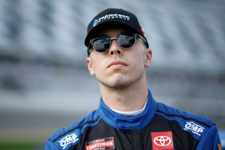 Dean Thompson looks on at Daytona.