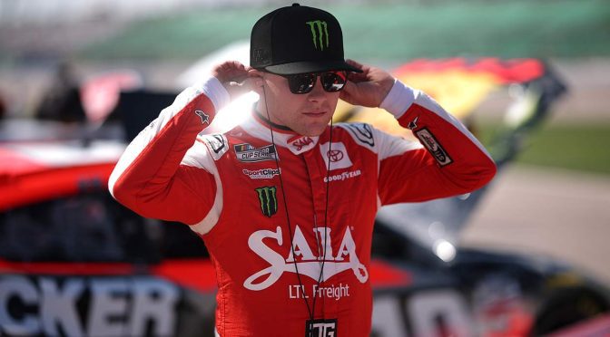 Featured image for After ‘productive’ team meetings at JGR, Denny Hamlin says Ty Gibbs contact ‘went too far on my end’