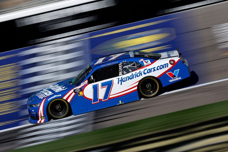Rajah Caruth drives at Kansas.