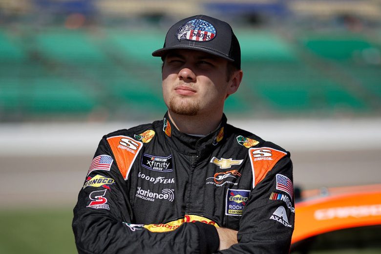 Carson Kvapil looks on at Kansas.