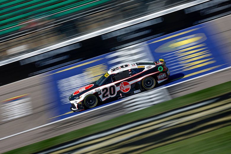 Christopher Bell drives at Kansas.