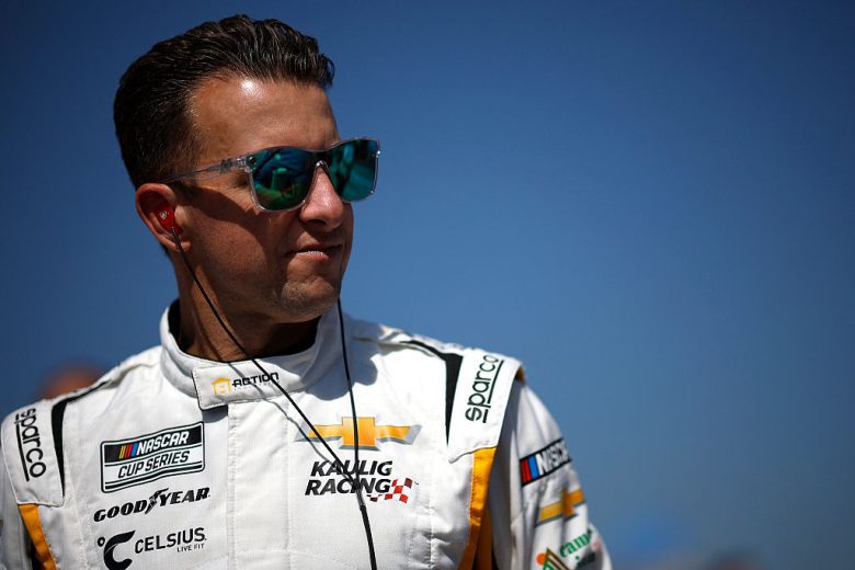 AJ Allmendinger looks on at Kansas.