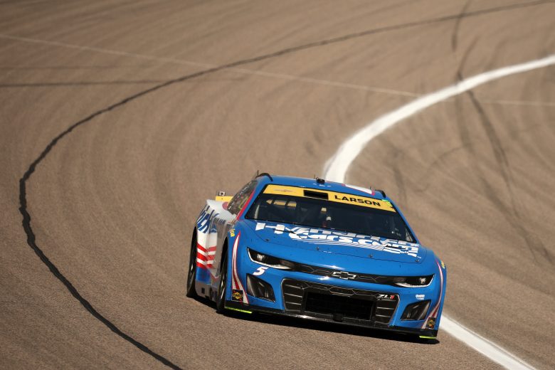 Kyle Larson at Kansas.