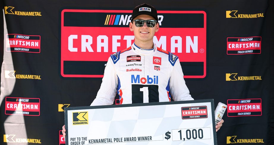 corey heim wins the nascar craftsman truck series pole at the roval