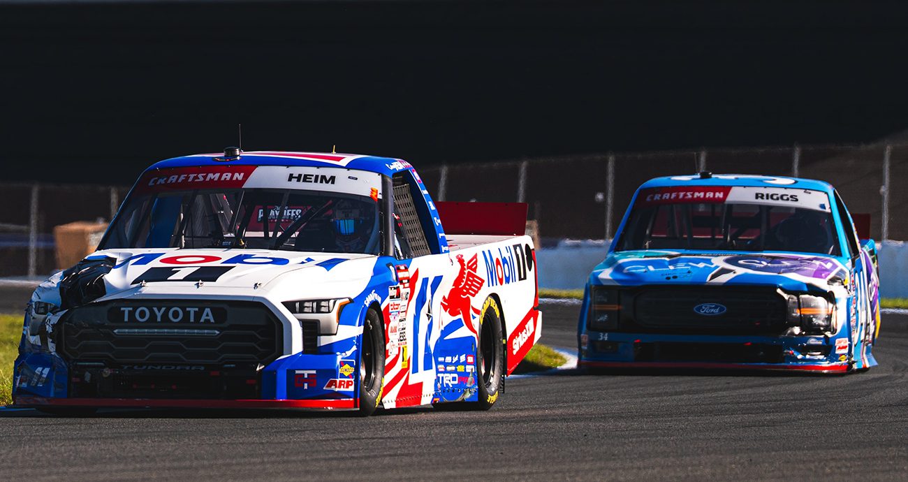 corey heim and layne riggs at the charlotte roval