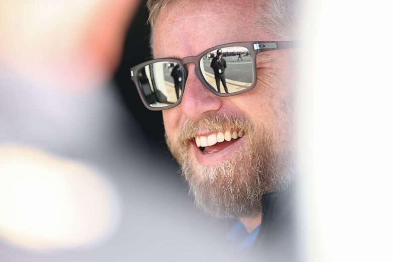 Justin Allgaier looks on at Charlotte Roval.