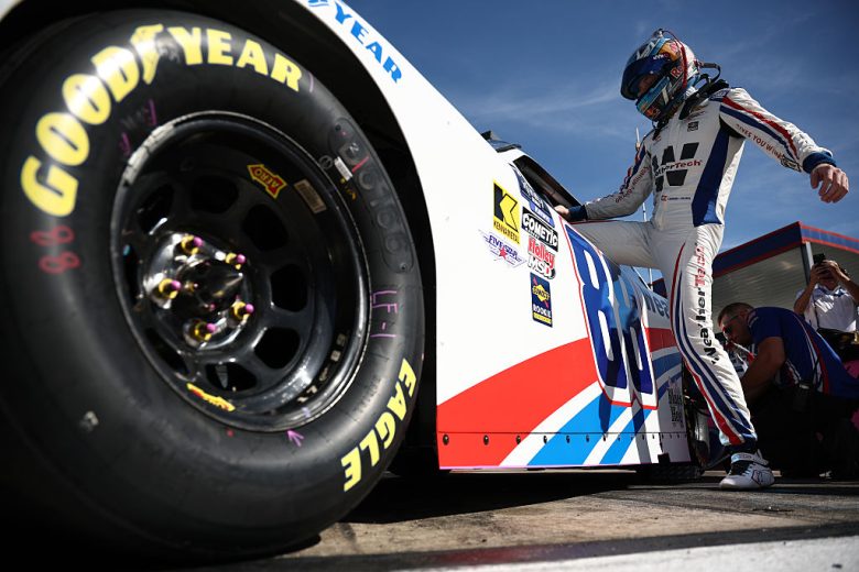 Connor Zilisch enters his car at Charlotte Roval.