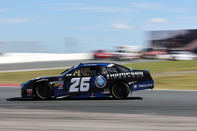 Dean Thompson drives at Charlotte Roval.