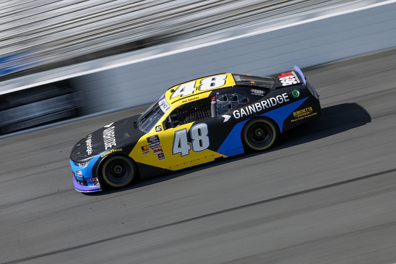 Nick Sanchez drives at Charlotte Roval.