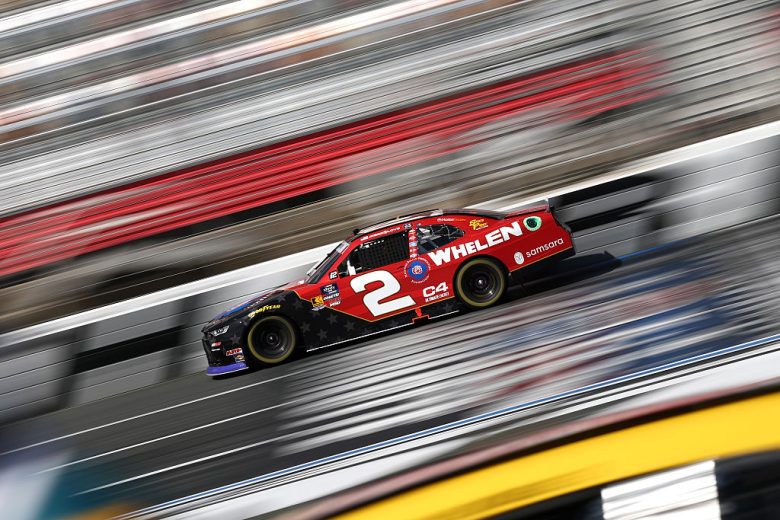 Jesse Love drives at Charlotte Roval.