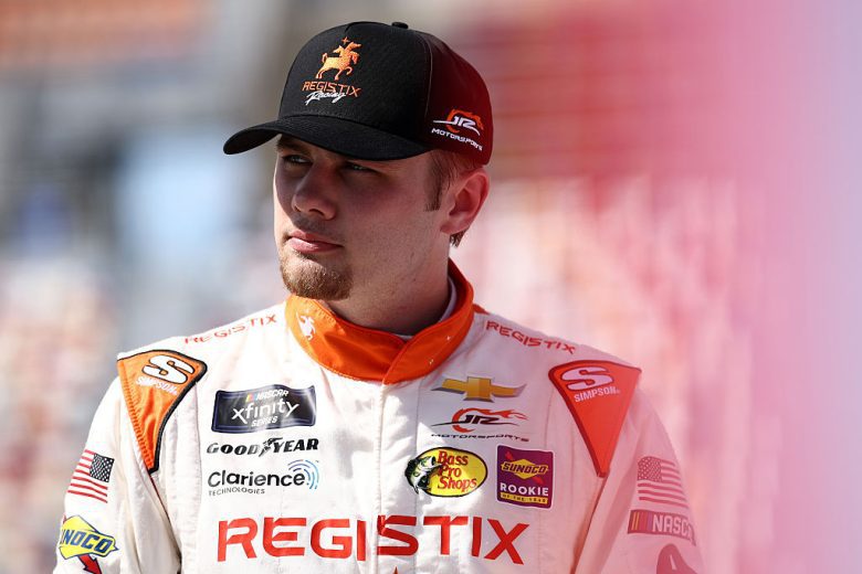 Carson Kvapil looks on at Charlotte Roval.