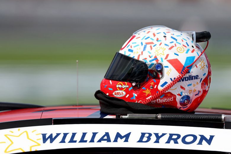 William Byron's helmet at Charlotte Roval.