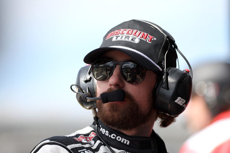 Ryan Blaney looks on at Charlotte Roval.