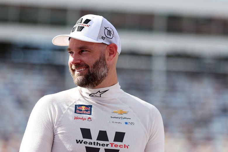 Shane van Gisbergen looks on at Charlotte Roval.