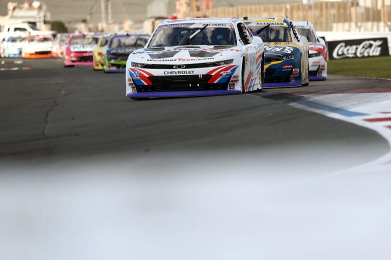 A general view of racing at Charlotte Roval.