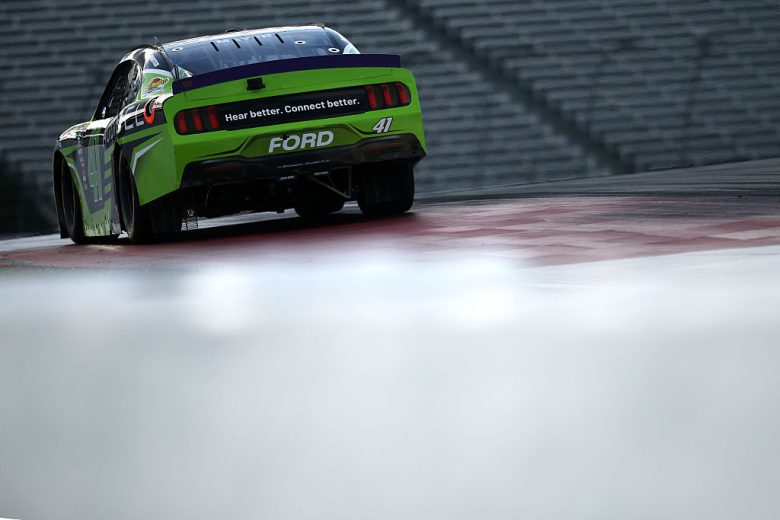 Sam Mayer drives at Charlotte Roval.