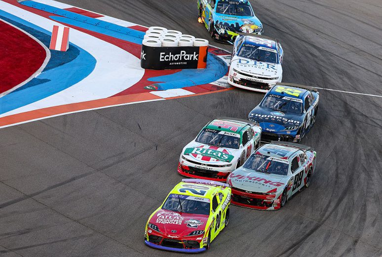 A general view of racing at Charlotte Roval.