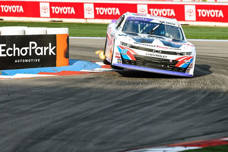 Connor Zilisch drives at Charlotte Roval.