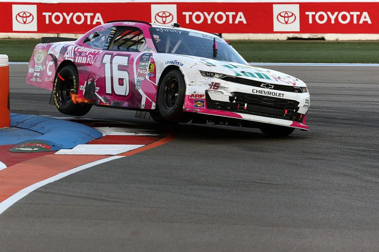 Christian Eckes drives at Charlotte Roval.